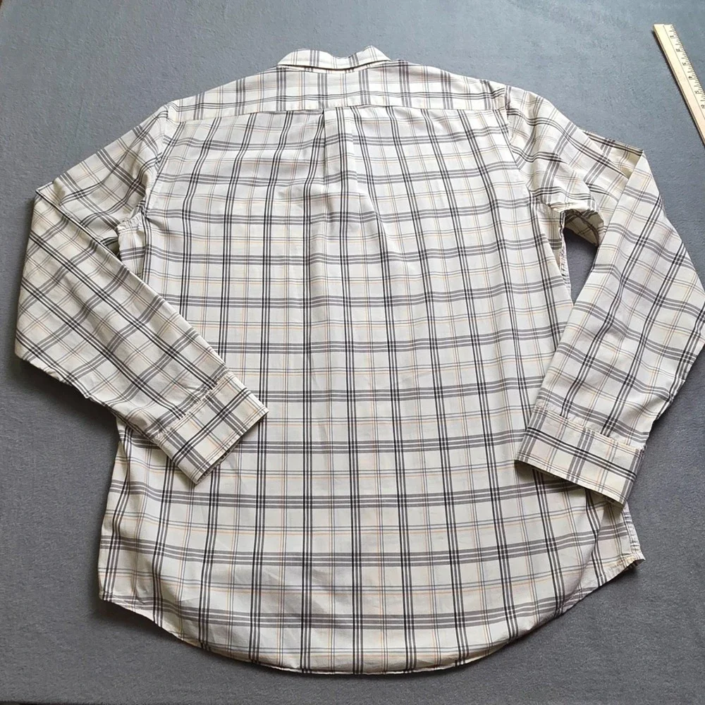 Gap Mens Medium Check‎ Long Sleeve Button Up Shirt Casual Classic NWOT 2010